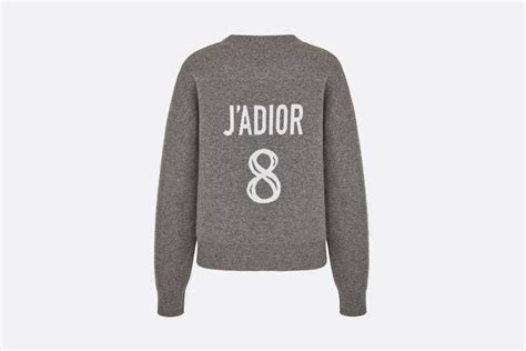 j adore dior sweater|'J'Adior 8' Boxy Sweater Gray Cashmere .